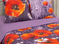 Постельное белье АртПостель Алые маки Бязь, 1.5-спальное