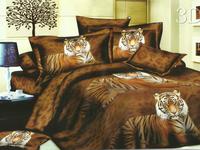 Постельное белье Valtery SF-03, Полисатин 3D, Семейный