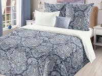 Постельное белье Valtery BR-51, Жаклин серый, Бязь, Семейный