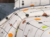 Постельное белье АртПостель Электра Поплин, 2-спальное с европростыней