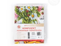 Комплект кухонных полотенец АртПостель Дружеское чаепитие 45*60-3шт.