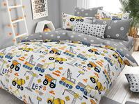 Постельное белье детское Valtery Юный строитель, Поплин, 1.5-спальный