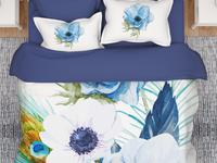 Постельное белье Famille RS-403, Королевский сатин, Евростандарт