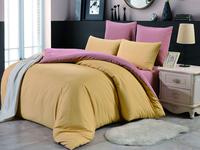 Постельное белье Valtery MO-49, Софткоттон однотонный, Семейный