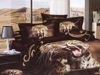 Постельное белье Famille RS-139, Королевский сатин, Евростандарт + 4 наволочки