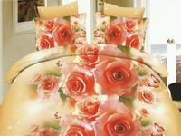 Постельное белье Valtery SF-14, Полисатин 3D, Семейный