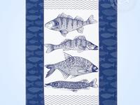 Набор полотенец из рогожки Богатый улов (45*60-3шт.)