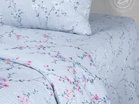 Постельное белье АртПостель Гейша Бязь, Евростандарт с простынью на резинке
