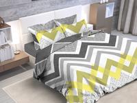 Постельное белье Valtery BR-41, Зигзаги-1, Бязь, Евростандарт