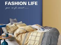 Постельное белье Valtery C-524, Сатин печатный, Семейный