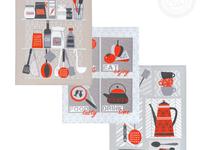 Набор полотенец из рогожки 