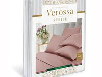 Постельное белье Verossa Rouge, страйп-сатин, евростандарт