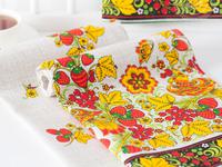 Полотенце из рогожки Кадриль (50*70см.) Полотенце из рогожки Кадриль (50*70см.)