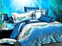 Постельное белье Valtery SF-11, Полисатин 3D, Семейный