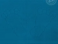 Коврик для ванной АртДизайн на резиновой основе цвет синий 45*60
