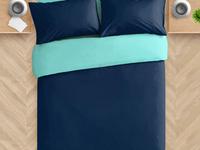 Постельное белье Valtery AP-1024, Поплин однотонный, Евростандарт