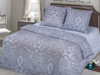 Постельное белье АртПостель Бенефис Бязь, Евростандарт с простынью на резинке