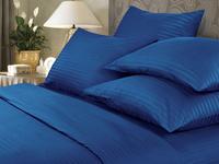 Постельное белье Verossa Indigo, страйп-сатин, семейное