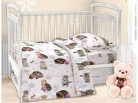 Постельное белье детское Valtery Пушистики, Поплин, 1-спальный Постельное белье детское Valtery Пушистики, Поплин, 1-спальный