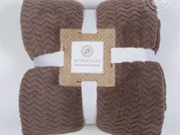 Плед флисовый АртПостель Роскошь цвет Кофе, 200*220 Плед флисовый АртПостель Роскошь цвет Кофе, 200*220