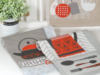 Набор полотенец из рогожки 