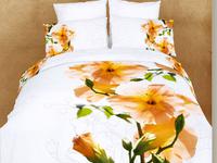 Постельное белье Famille RS-41, Королевский сатин, Евростандарт + 2 наволочки