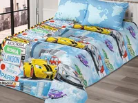 Покрывало детское АртПостель Суперкар стеганое Поплин, 150*215