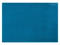 Коврик для ванной АртДизайн на резиновой основе цвет синий 45*60