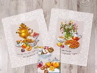 Комплект кухонных полотенец АртПостель Дружеское чаепитие 45*60-3шт.