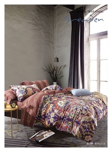 Постельное белье "Famille" SDS-71 шелковый сатин (Евро)