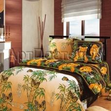 Постельное белье "АртПостель" Восточная ночь (коричневый) Бязь (Дуэт (Семейный)