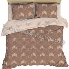 Постельное белье "Василиса" Квадро 2 Бязь (2-спальный)
