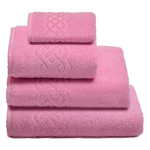 Полотенце махровое "Cleanelly" Plait Розовый (100*150см.)