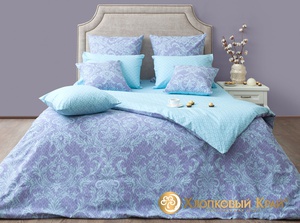Постельное белье "Хлопковый Край" Неаполь ниагара Бязь-люкс с наволочками 50/70 (1,5-спальный)