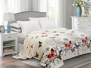 Плед велсофт Valtery Бабочки, 150*200