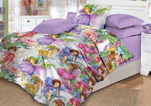 Постельное белье детское Valtery Сказочные феи, Поплин, 1.5-спальный