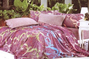 Постельное белье Valtery C-137, Сатин печатный, Семейный