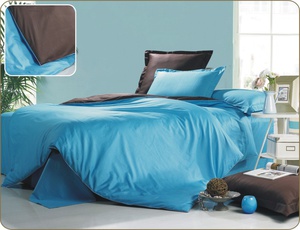 Постельное белье Valtery OD-19, Сатин однотонный, Семейный