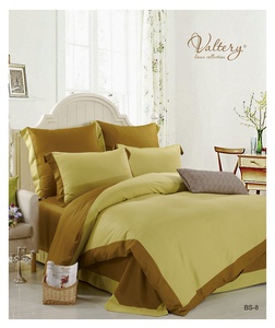 Постельное белье бамбуковое Valtery BS-08, Однотонное, Сатин, 1.5-спальный