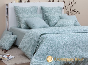 Постельное белье "Хлопковый Край" Альрик полынь Бязь-люкс (Евро)