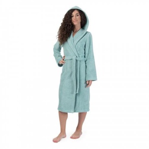 Халат женский махровый "Cleanelly" Comodo цвет бирюзовый (размер 44)
