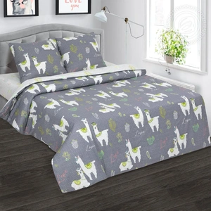 Постельное белье АртПостель Лама Поплин, Евростандарт