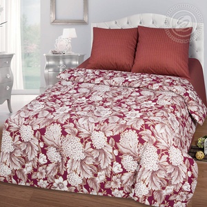 Постельное белье "АртПостель" Бургундия Бязь (2-спальный, европростыня)