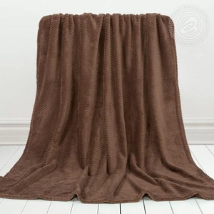 Плед флисовый "АртПостель" Роскошь цвет Капучино (150*200см.)