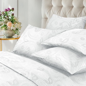 Постельное белье "НордТекс" Verossa Серебряный вальс Страйп с наволочками 50/70 (2-спальный)