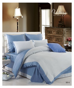 Постельное белье бамбуковое Valtery BS-06, Однотонное, Сатин, Семейный