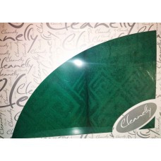 Комплект махровых полотенец "Cleanelly" Poseidon цвет темно-зеленый (50*90-1шт., 70*130-1шт.)