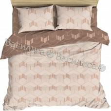 Постельное белье "Василиса" Квадро Бязь (Евро)