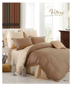 Постельное белье бамбуковое Valtery BS-10, Однотонное, Сатин, 2-спальный
