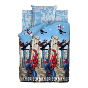Постельное белье "ПромТоргСервис" Детский Человек паук Городские герои Бязь (1,5-спальный)
